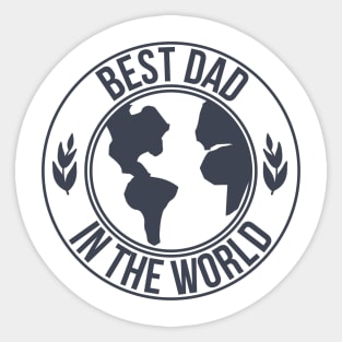 Best Dad In The World Sticker